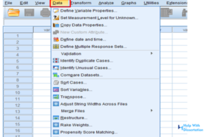 data cleaning procedure in SPSS