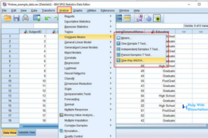How to generate inferential statistics using SPSS